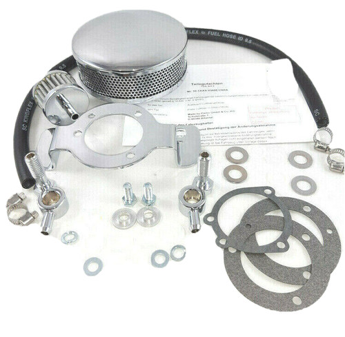 Dragtron luftfilterkit chrom - luftfilterkit,